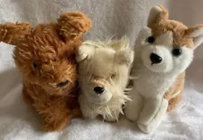 Lot 3 Plush Dog Pet pets for American Girl 18" Doll Our Generation Husky Terrier