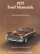 1975 Ford Maverick 8-page Original Dealer Sales Brochure Catalog - Grabber Decor