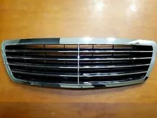 2003 04 05 for Mercedes S55 S65AMG S500 W220 Black Grille Chrome Frame Facelift