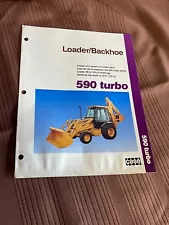 Case Loader 590 Turbo Backhoe Manufacturing Sales Specification Brochure