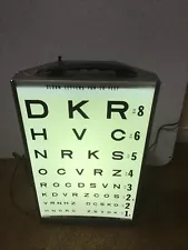 Vtg Eye Chart Good-Lite Visual Acuity Chart Translucent Model A 115V