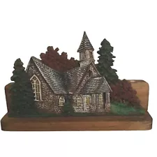 Carved Wooden Church Door Stop Decor 12 x 8” Country Cottagecore Rustic Country