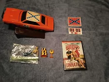 Dukes of Hazzard Ertl General Lee tin car 13 inches long ramp DVD Extras