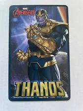 EXTREMELY RARE AVENGERS COIN PUSHER CARD WITH BARCODE ARCADE MACHINE THANOS NR