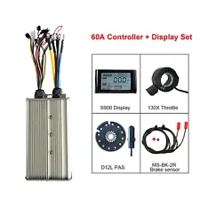 48V-72V 18 Tubes Sine Wave Motor Dual Controller SET for Electric Bicycle E-Bike