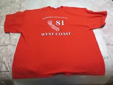 Hells Angel Support 81 West Coast 3XL Red