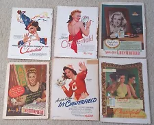 Chesterfield Cigarettes Advertisement Lot of 6- 4