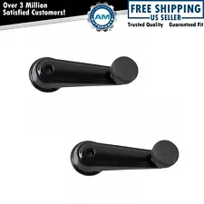 Front Window Crank Handle Black LH RH Pair for Heavy Duty Mack Truck (For: 1995 Mack)