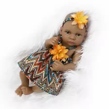 Reborn Dolls Real Baby Doll Realistic Full Silicone Vinyl Lifelike African Girl