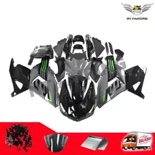 NTU Injection Grey Black Fairing Fit for Kawasaki Ninja ZX14R 2006-2011 j050