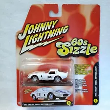 Johnny Lightning 1965 Shelby Cobra Daytona Coupe #8 White 1:64 Diecast for sale