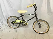 1980 Huffy 16" Kids BMX Bike SS Single Speed Coaster Black Steel Fast US Shipper