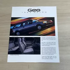 1989 Geo Metro Sales Brochure Sheet 1 Page