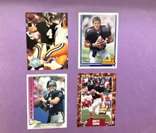 Brett Favre 4 Football Rookies Cards -Packers.-NMMT FREE SHIPPING