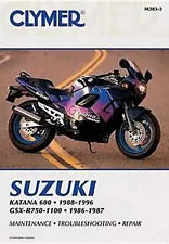 Suzuki Katana 600 (1988-1996) & GSX-R750-1100 (1986-1987) Motorcycle Service Rep