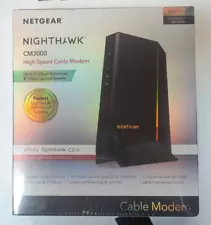 NETGEAR Nighthawk CM3000 DOCSIS 3.1 High-Speed Cable Modem CM3000-100NAS NEW