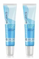 2 x Avon Works Facial Hair Removal Cream With Aloe Vera For Sensitive Skin 15ml