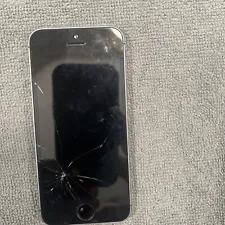 Used iPhone 5S Model# 1533 With Cracked Screen Good for Parts