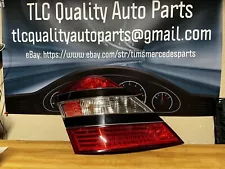 2007-2009 Mercedes-Benz W221 Driver Left Tail Light Black S550 S600 S63 S65 AMG