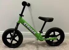 Green Strider 12 Sport Lightweight Kids Balance Bike