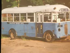 1950s 35mm Slide Branford Transit Lines Bus 'For Sale' Sign Stony Creek A95