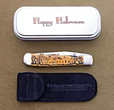 Case 2008 ADE 6154L Happy Halloween Trapperlock knife, pumpkin carver