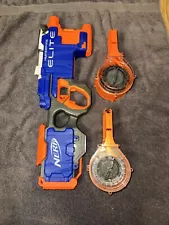 Nerf Elite HyperFire (Blue/Orange) used condition +2 Drum Mags