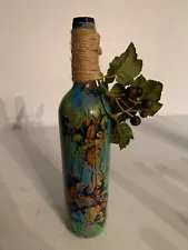 hand painted wine bottles