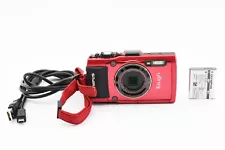 [Exc+5] OLYMPUS Tough STYLUS TG-4 Red Digital Camera from Japan