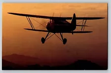 Biplane Waco SRE introduced 1941 Postcard