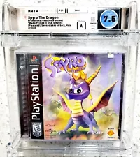 Sealed SPYRO THE DRAGON PlayStation 1 PS1 WATA 7.5 A NFR Gold Sweepstakes POP 26