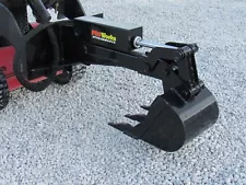 Hydraulic Backhoe Attachment with 12" Bucket Fits Toro Dingo Mini Skid Steer