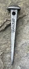 ✅John 3:16 Crucifixion Jesus Nail Spike Charm Pewter Tone Pendant 2.25"