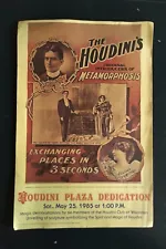 Poster Houdini Museum and Plaza in Appleton, 1985 dedication ceremony Framed