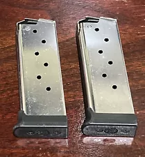 Lot x2 Factory Sig Sauer P938 Legion 9mm 7 Round Magazine OEM Mags