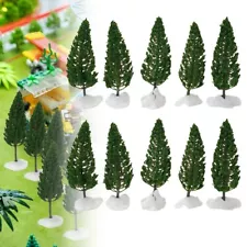 10pcs Model Trees Layout Train Railway Road Landscape Scenery Accessories