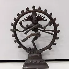 Shiva Nataraja Solid Brass 9" Statue