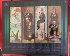 Disneyland Haunted Mansion 4 Puzzle Set Stretching Room Portraits-COMPLETE