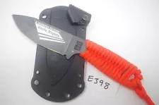 Ka-Bar Esee BK14 BK&T Fixed Blade Knife Eskabar Pocket Sheath Belt Black Orange