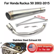 Muffler Exhaust Pipe For Honda Ruckus 2002-2015 Zoomer Scooter GY6 125cc/150cc