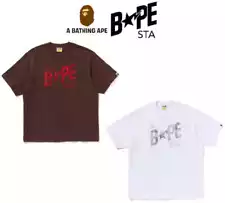 A Bathing Ape Men's Relaxed Fit T-Shirt 2024 FLORAL SOLID CAMO Pt BAPE STA LOGO