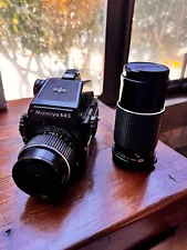 Mamiya m645 1000s Medium Format Camera with Metered Prism & 2 Lenses