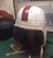 1940 Nebraska Leather antique style Football Helmet full size