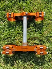 Ktm Gasgas Husqvarna Exc Fe Te Sxf Fc 125 250 350 450 Triple Clamps Orange 48mm