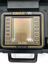 EAGLE ULTRA Fish Finder Head Unit and Carrying Case Untested PARTS OR REPAIR