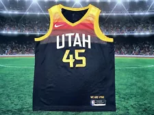 Utah Jazz Donovan Mitchell #44 Nike Player Jersey City Edition Sz XL/52 Preowned