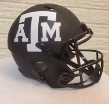 Texas A&M Aggies NCAA Riddell Replica Full Size Black Eclipse Football Helmet