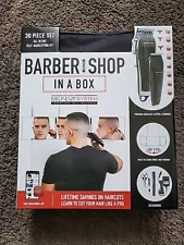 Barber shop in a box 30 PC Complete Home Haircut Men Cordless Hair Clippers Kit