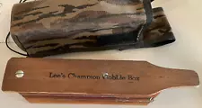 New ListingBen Lee Signed Lee's Champion Gobble Box Turkey Hunting Call w. Camo Case-VIDEO!