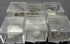 Group of 6 Nice Thumbnail Minerals- Mineral Specimens for Sale